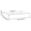 Dog Bed White 24.2"x19.3"x3.5" Solid Wood Pine